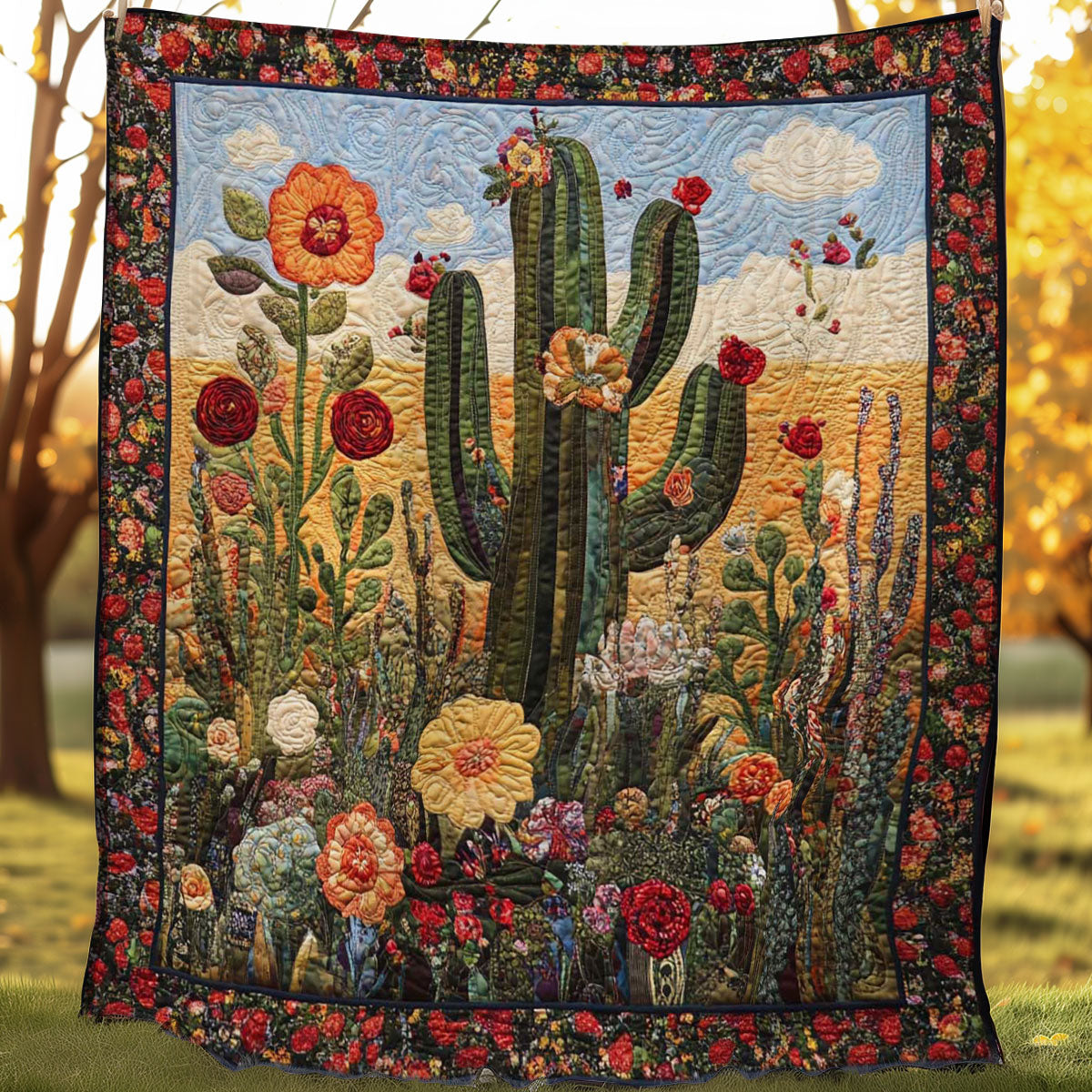 Cactus Garden WN0208016CL Quilt