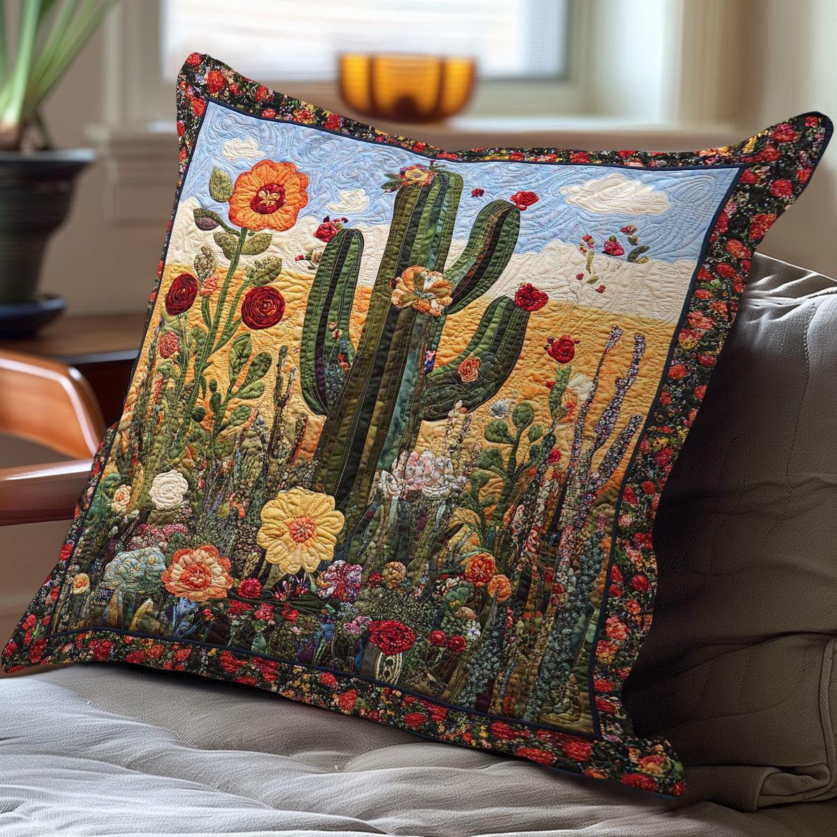 Cactus Garden WN0208055CL Quilt Pillow Case