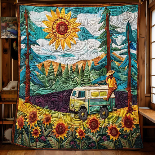 Camper’s Sunflower Retreat WN1008035CL Quilt