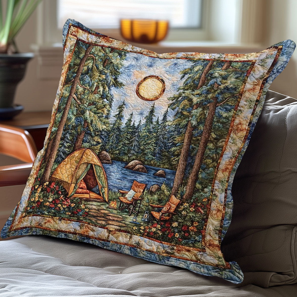 Camping WN0208059CL Quilt Pillow Case