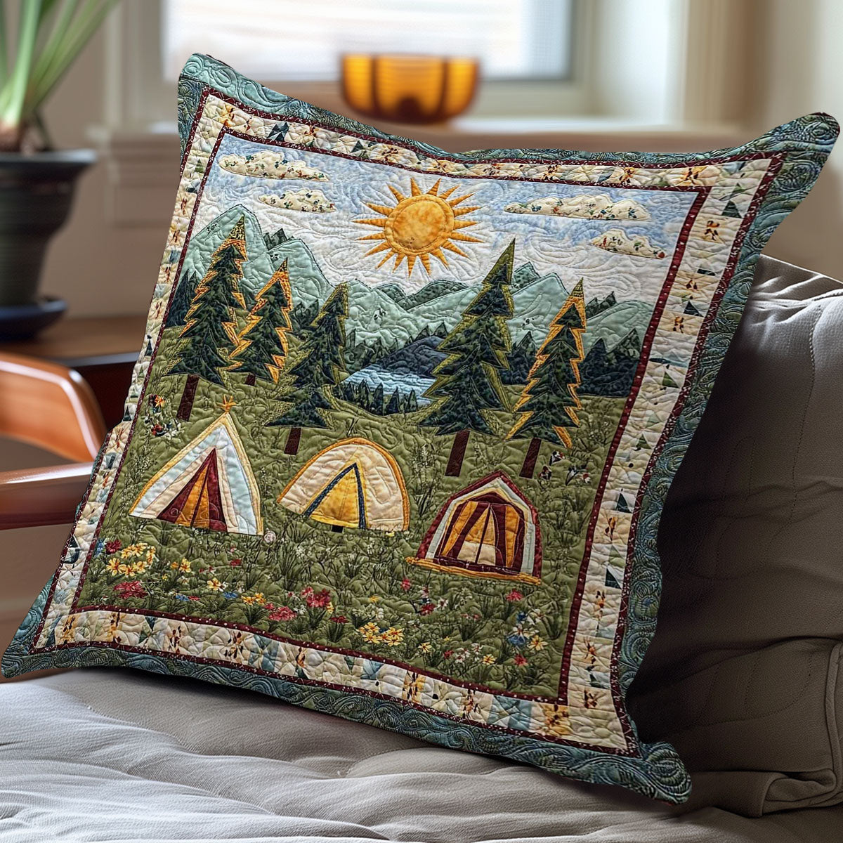 Campout Memories WN0208060CL Quilt Pillow Case