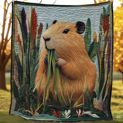 Capybara Feeding WN0708057CL Quilt