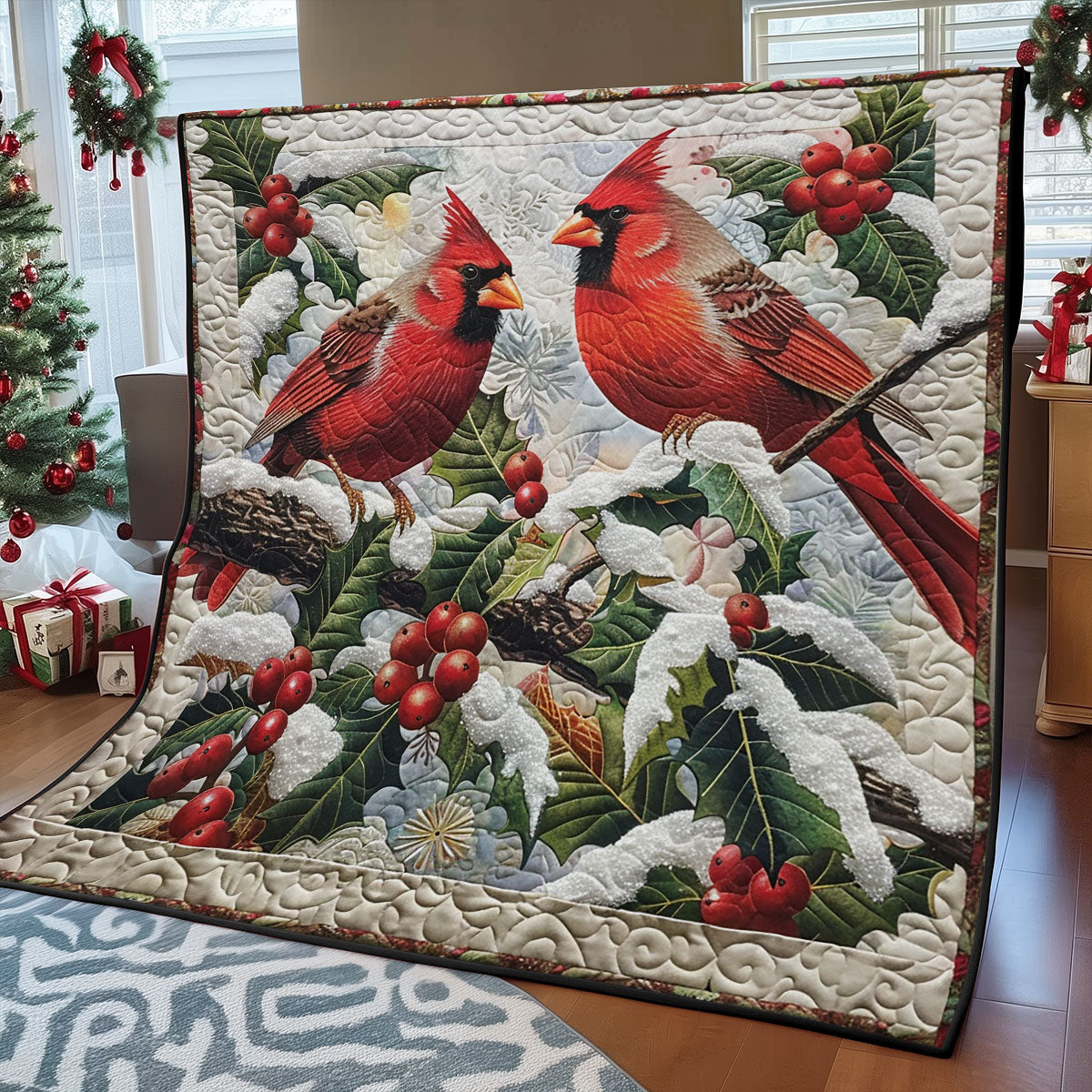 Cardinal And Flower SR2308006CL Quilt