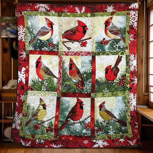 Cardinal Holiday Wonders Throw WN1008088CL Quilt