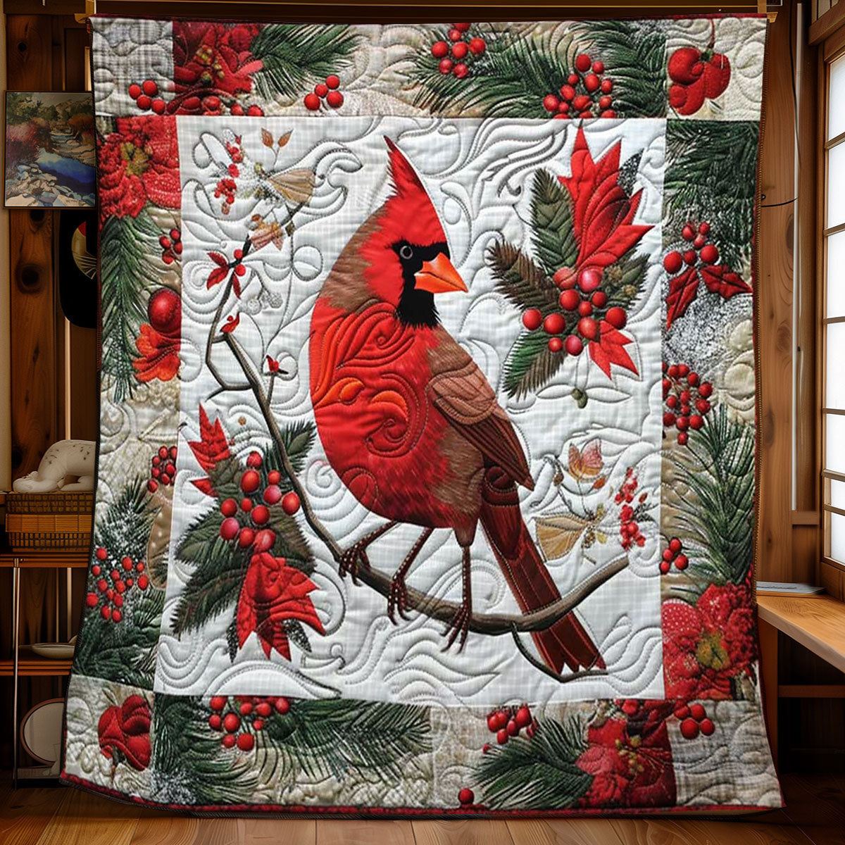 Cardinal Yuletide WN1008073CL Quilt