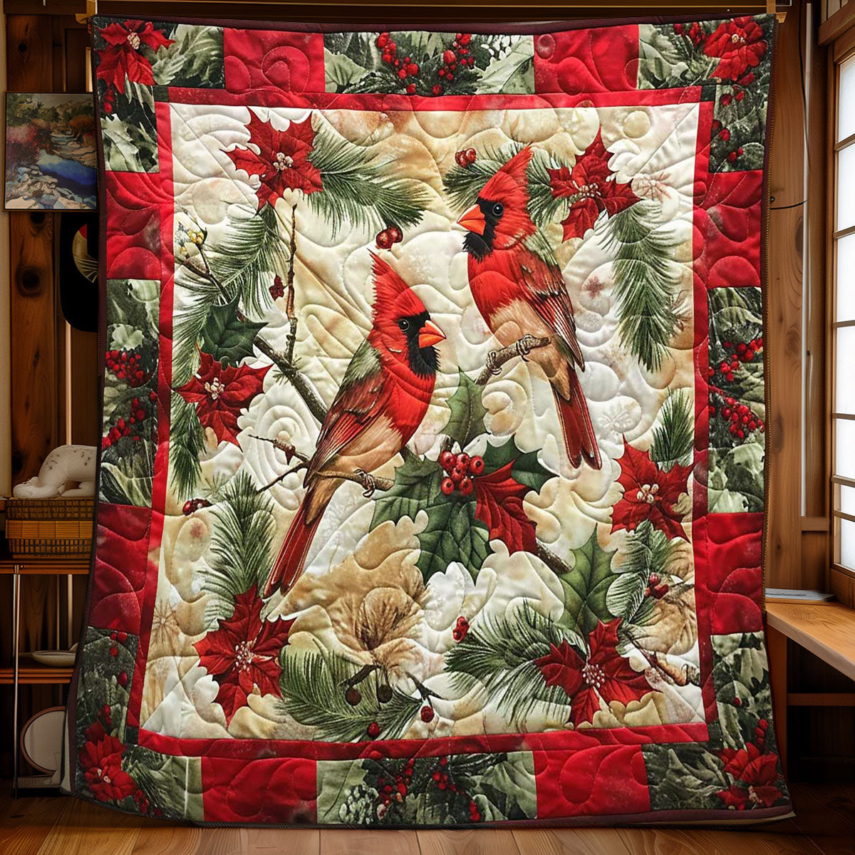 Cardinal's Christmas Eve WN1608010CL Quilt