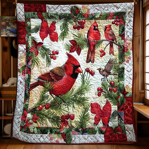 Cardinal's Christmas Joy WN1008076CL Quilt