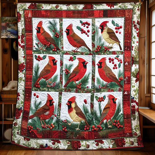 Cardinal’s Holiday Embrace WN1008082CL Quilt