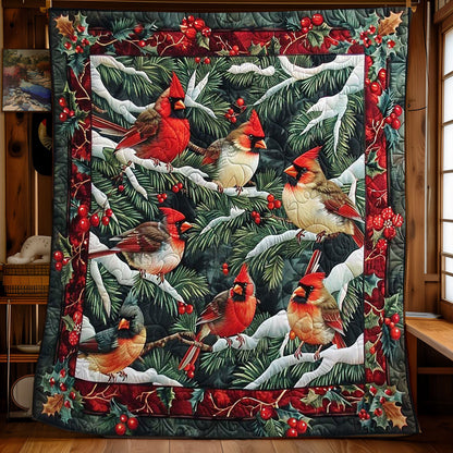 Cardinal's Holiday Spirit WN1608012CL Quilt