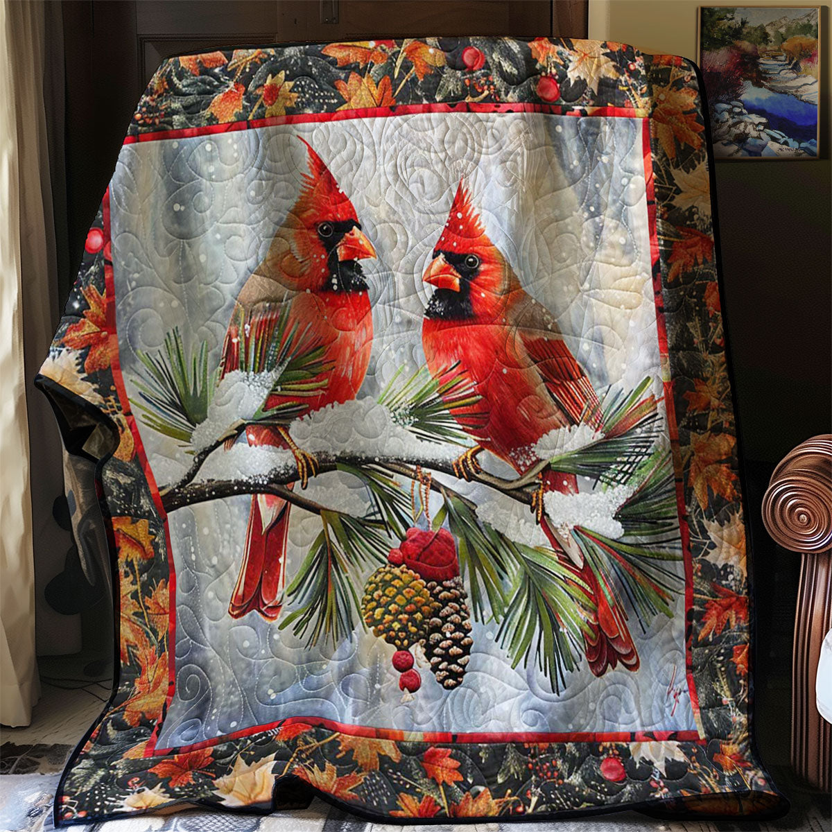 Cardinal's Icy Haven WN2608095CL Quilt