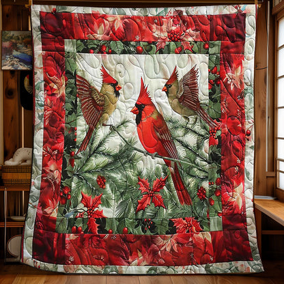 Cardinal's Snowy Perch WN1608014CL Quilt