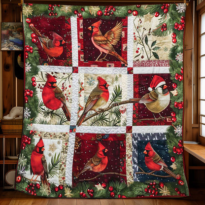Cardinal’s Winter Cheer WN1008087CL Quilt