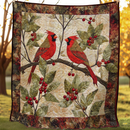 Cardinals And Berries WM0208003CL Quilt