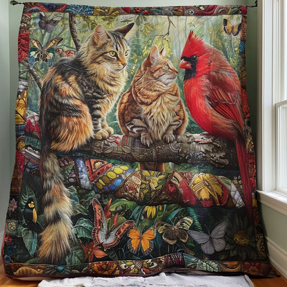 Cardinals And Friends WM1008044CL Quilt