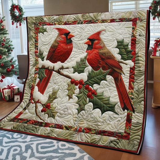 Cardinals With Floral SR2308008CL Quilt