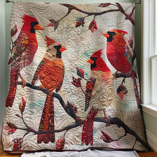 Cardinals And Friends WM1508047CL Quilt