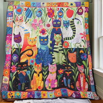 Cartoon Cat Garden WM0808015CL Quilt