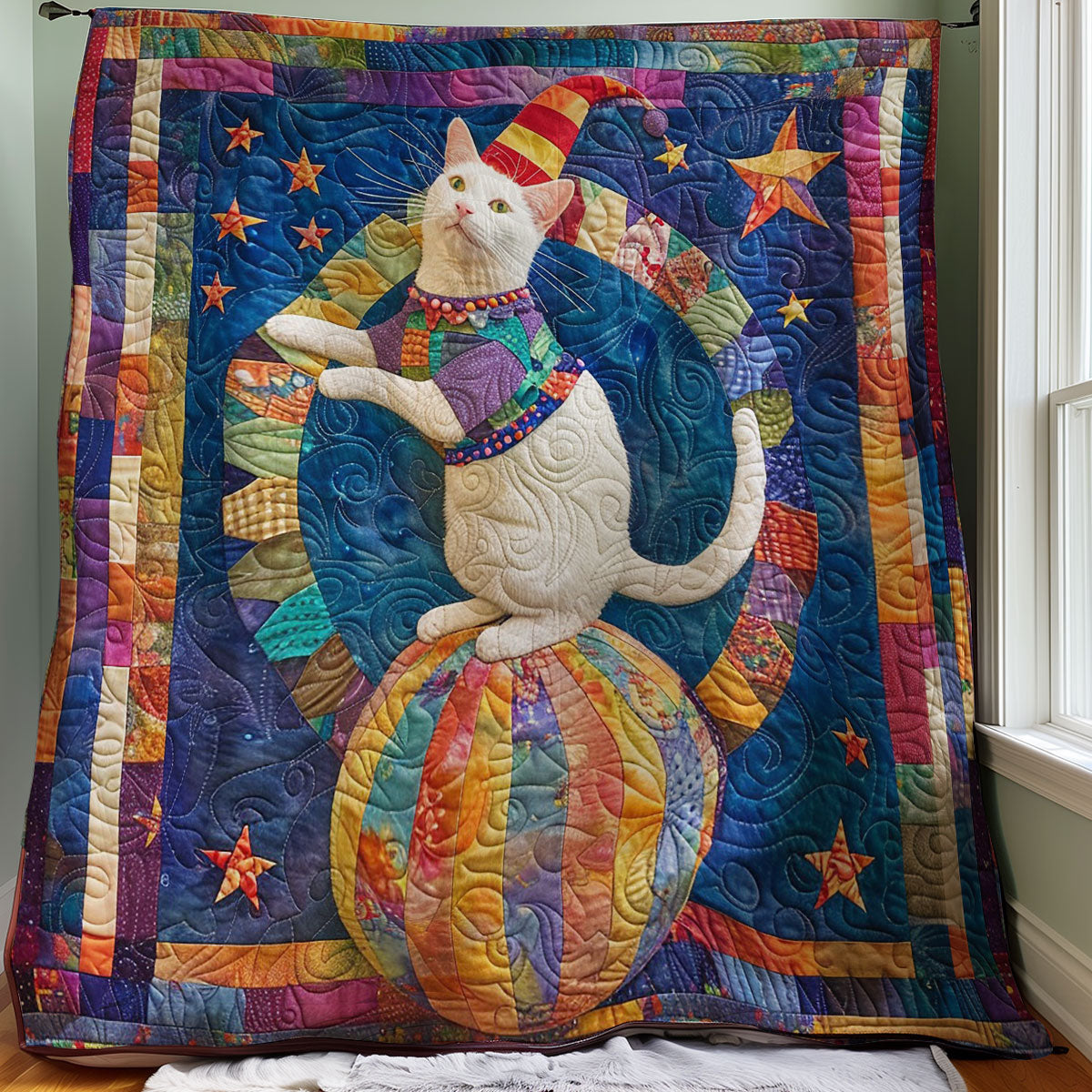 Cat And Ball WM1608005CL Quilt