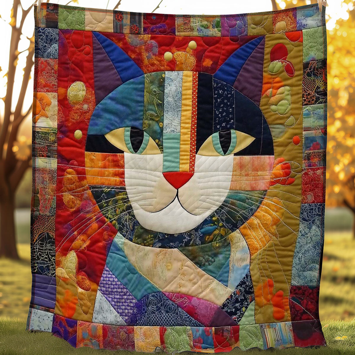 Cat Funny WN0708022CL Quilt