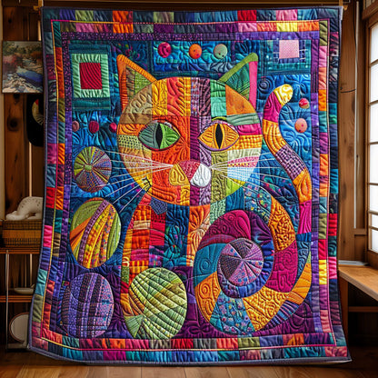 Cat Fuzzy Yarn WN0908041CL Quilt