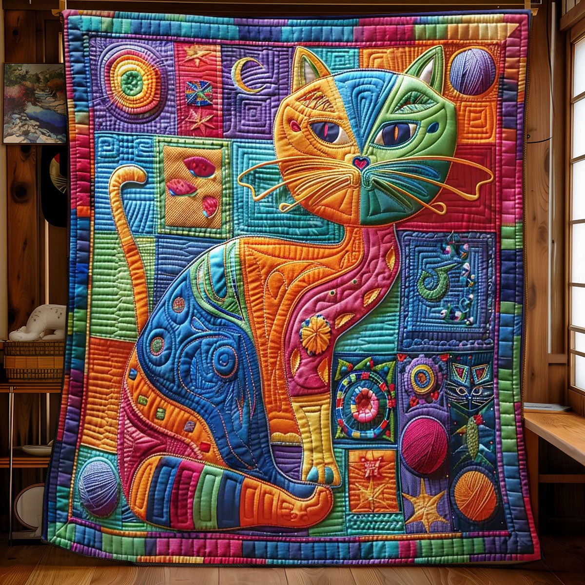 Cat Knitted Yarn WN0908040CL Quilt