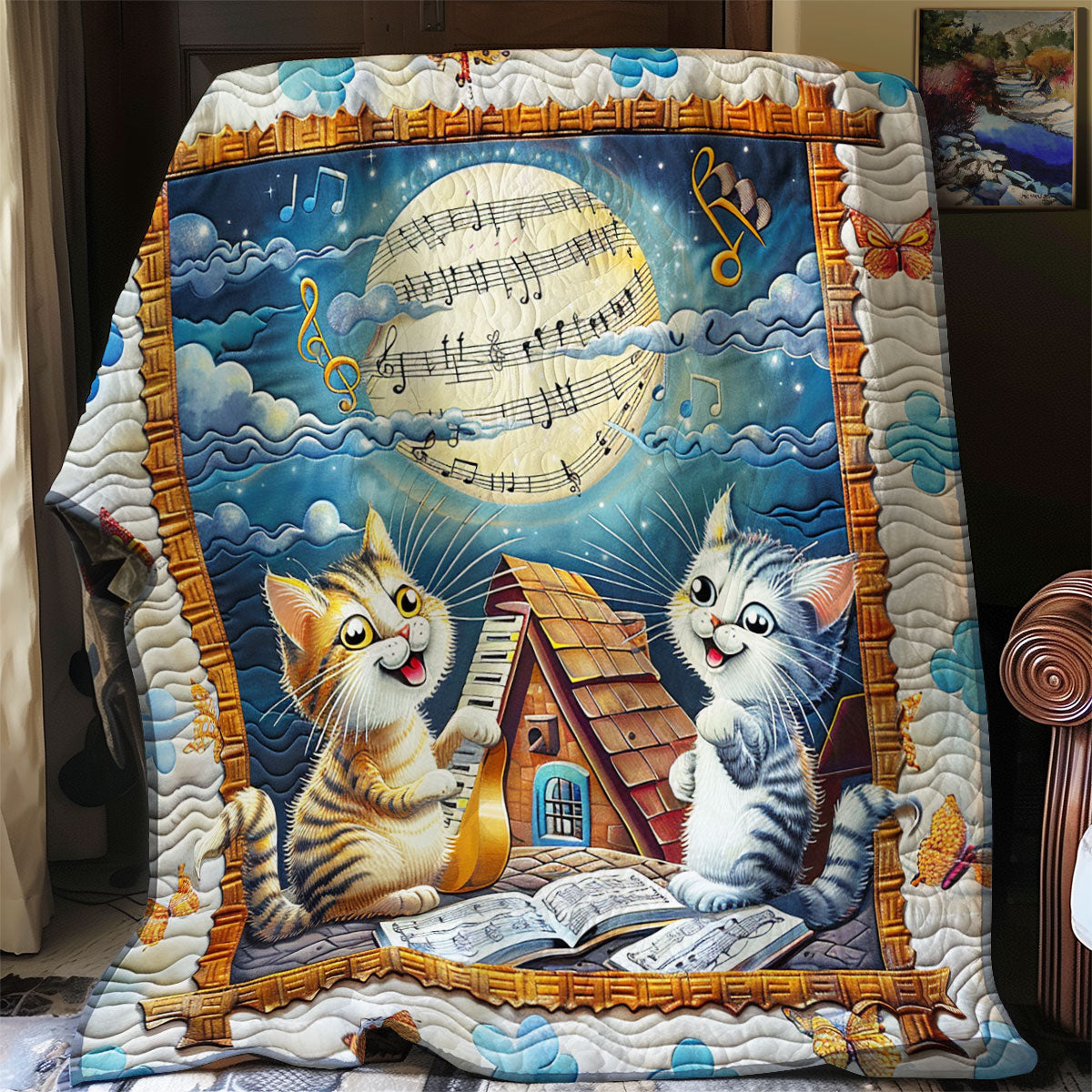 Cat Music Festival SR2008013CL Quilt
