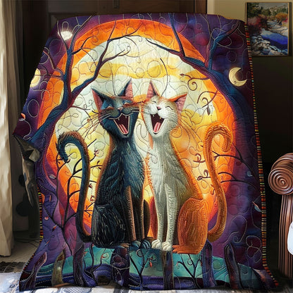 Cat Night Halloween SR2008026CL Quilt