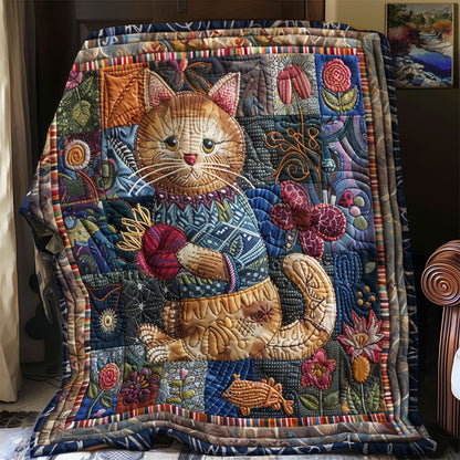 Cat Playing Yarn SR1908052CL Quilt
