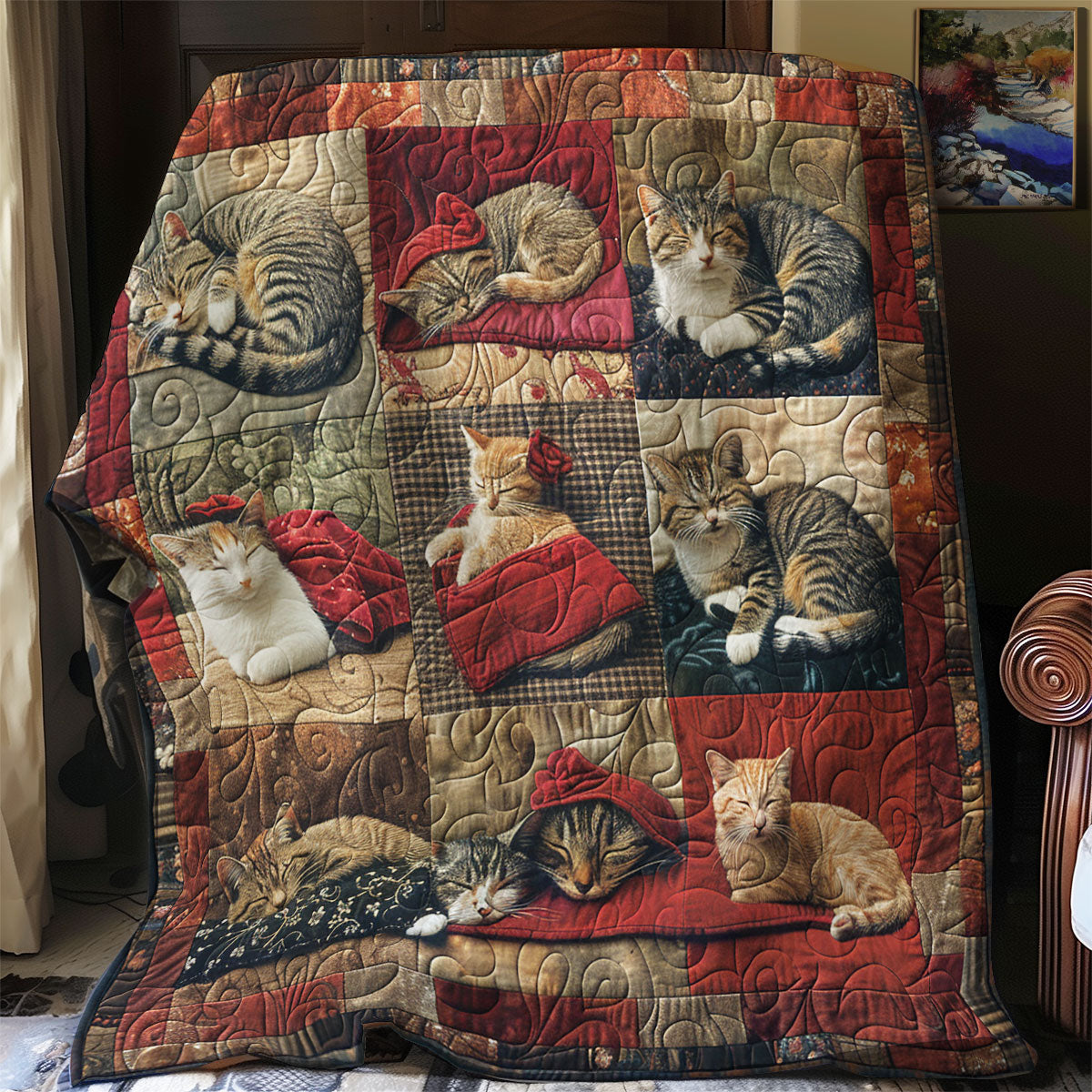 Cat Sleeping SR2208026CL Quilt