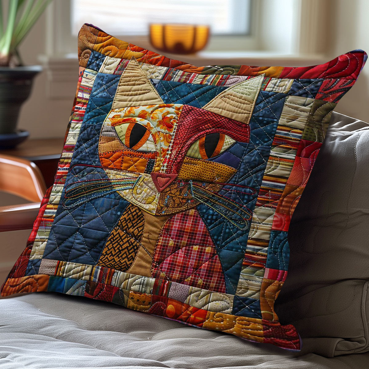 Cat WN3007056CL Quilt Pillow Case