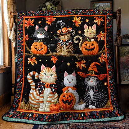 Cat Witch Halloween WN1609050CL Quilt