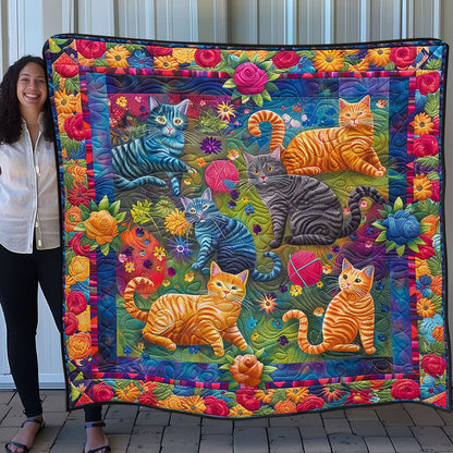 Cat With Yarn SR1308005CL Quilt