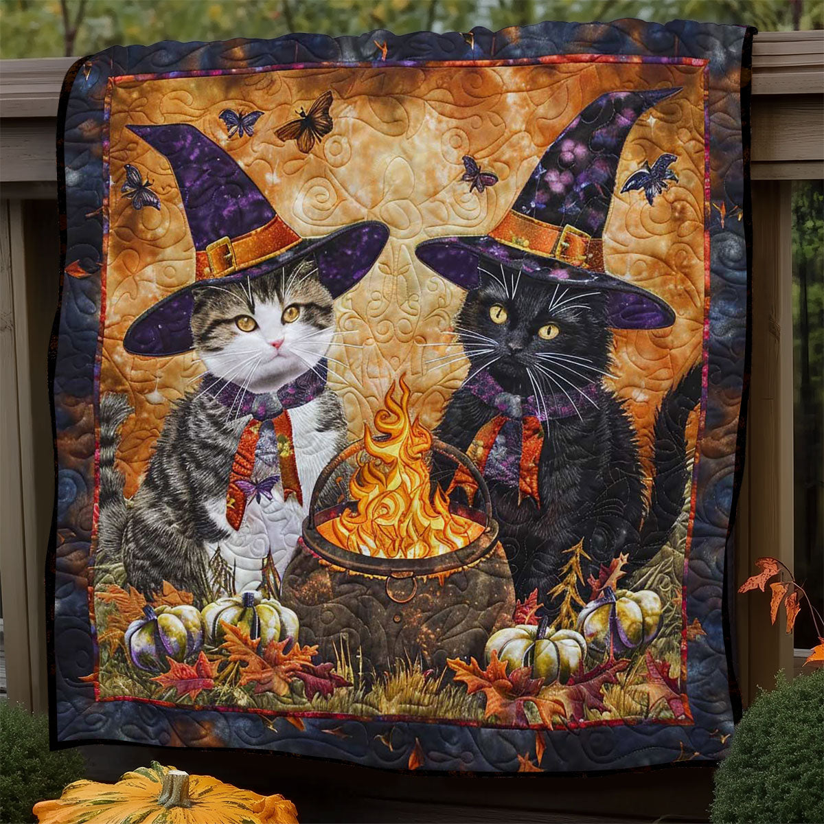 Cat's Bewitched Brew WN1408048CL Quilt