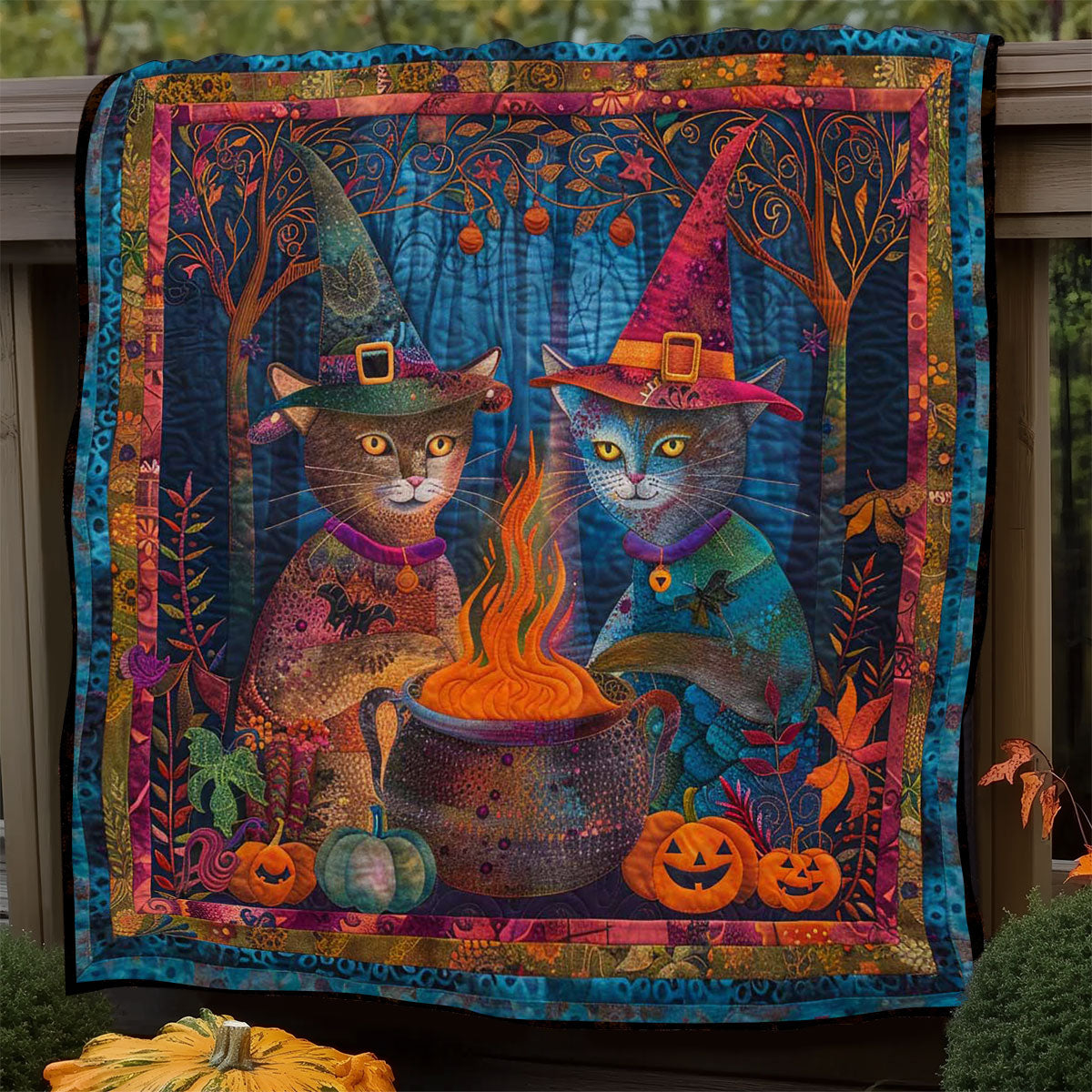 Cat's Enchanted Brew WN1408040CL Quilt