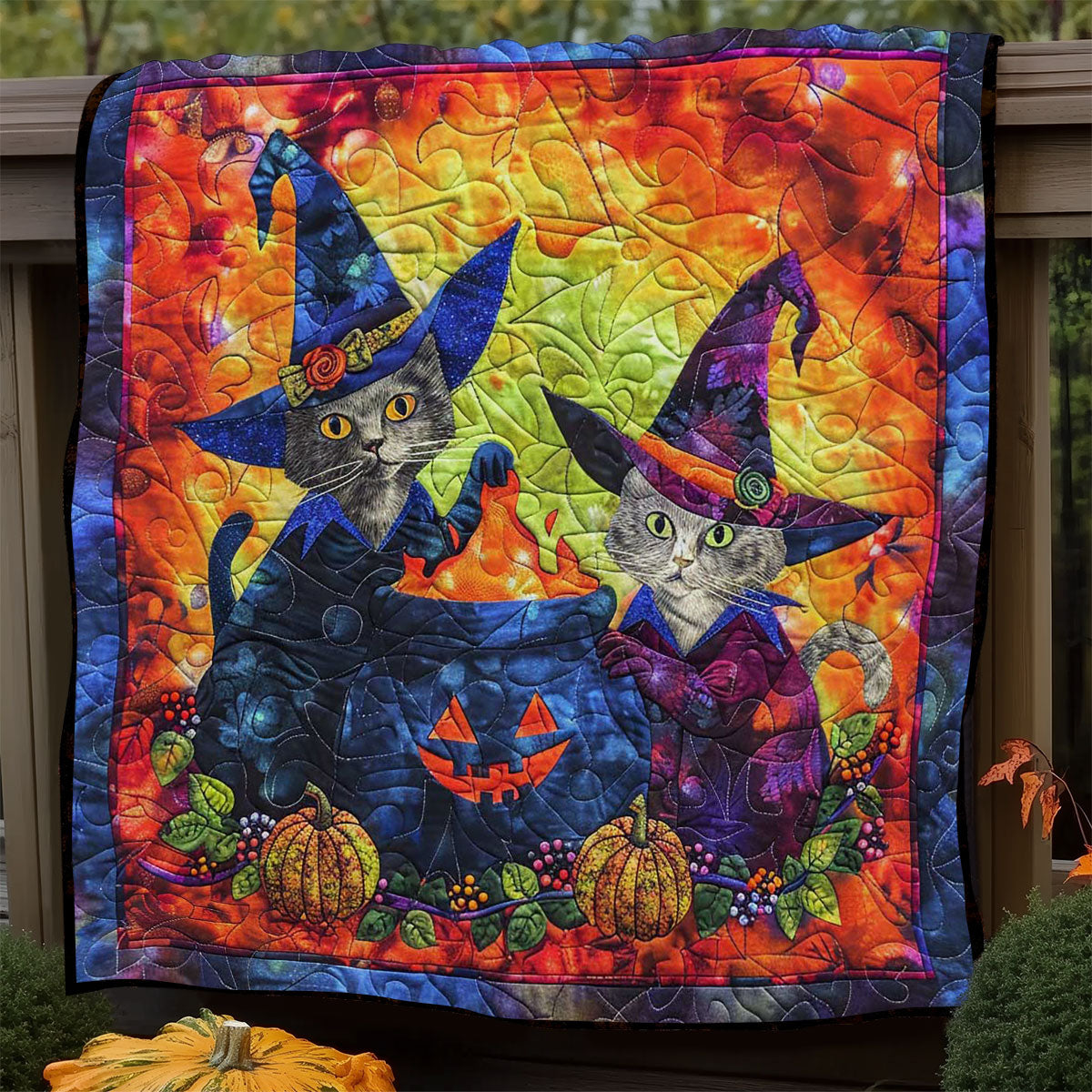 Cat's Spooky Brew WN1408043CL Quilt