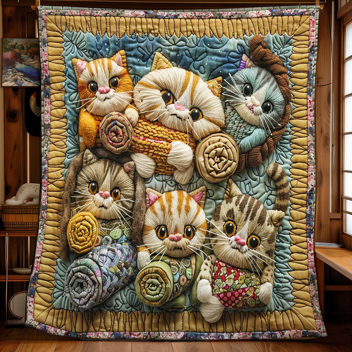 Catnip Cuddles WN0908143CL Quilt