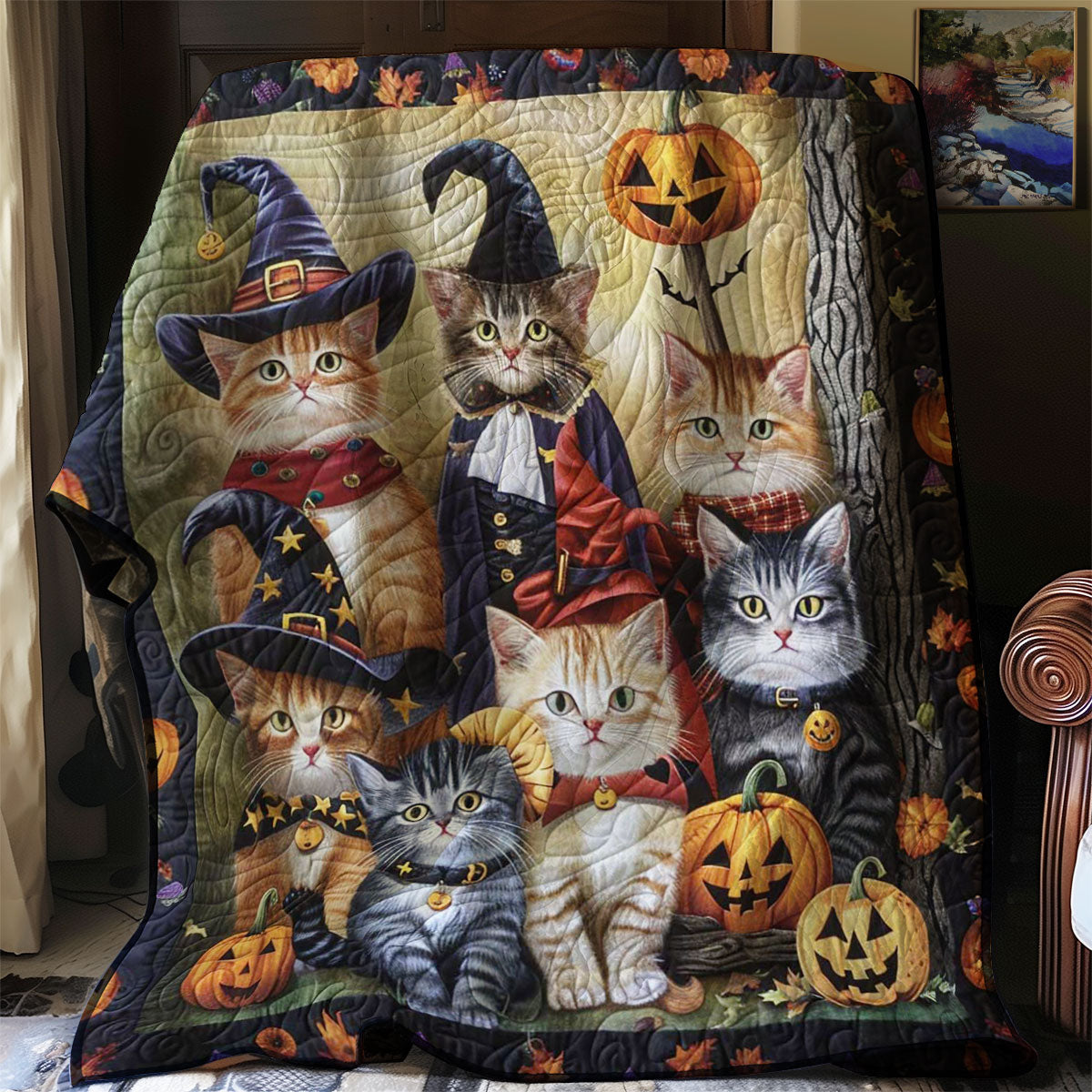 Cats And Spells WN2608015CL Quilt