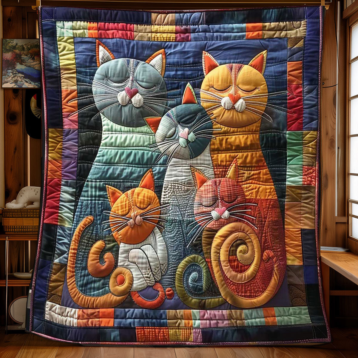Cats Family WN0908075CL Quilt