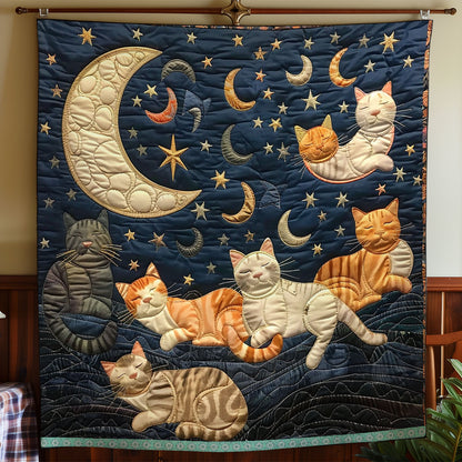 Cats’ Night Sky Dreams WN0909096CL Quilt