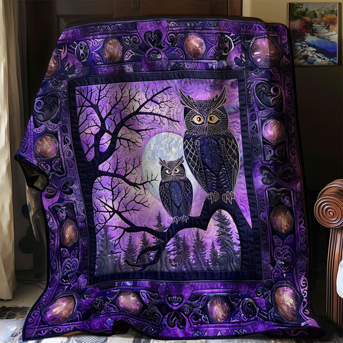 Celtic Nocturnal Owl WN2608156CL Quilt