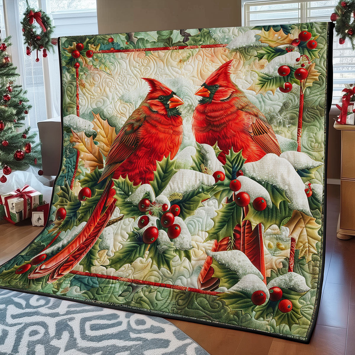 Charming Cardinal SR2308001CL Quilt