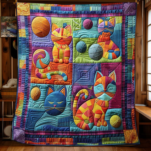 Charming Cat & Yarn WN0908047CL Quilt