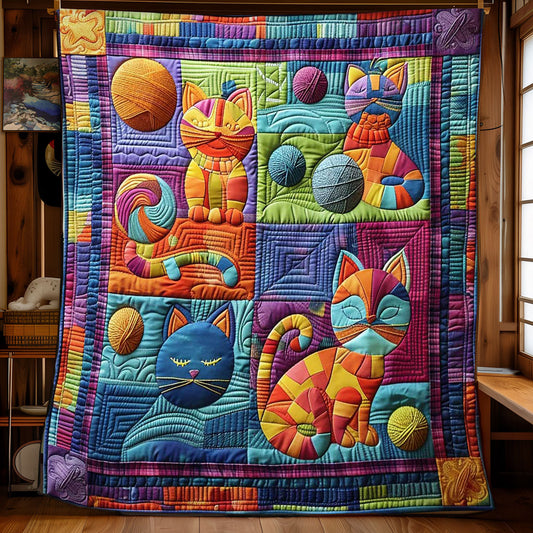 Charming Cat & Yarn WN0908047CL Quilt