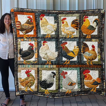 Charming Chickens SR1008004CL Quilt