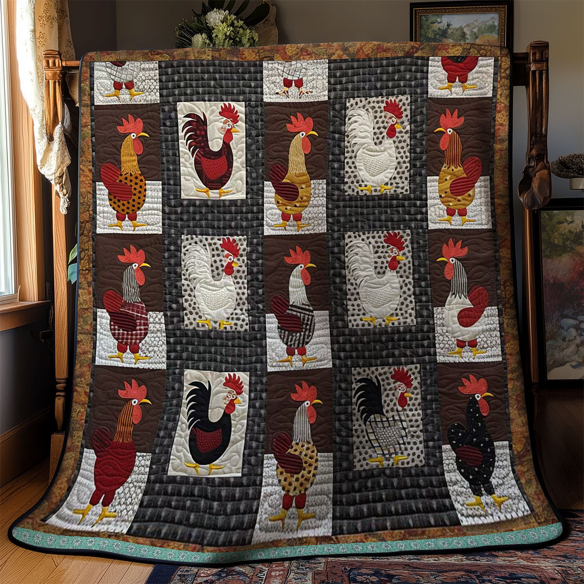Charming Chickens WN0509048CL Quilt