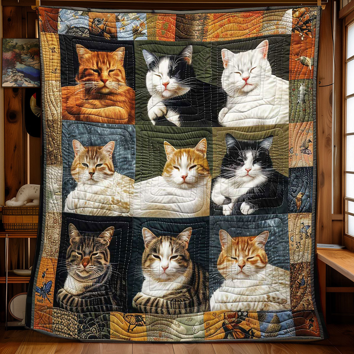 Charming Naps Cats WN1508086CL Quilt