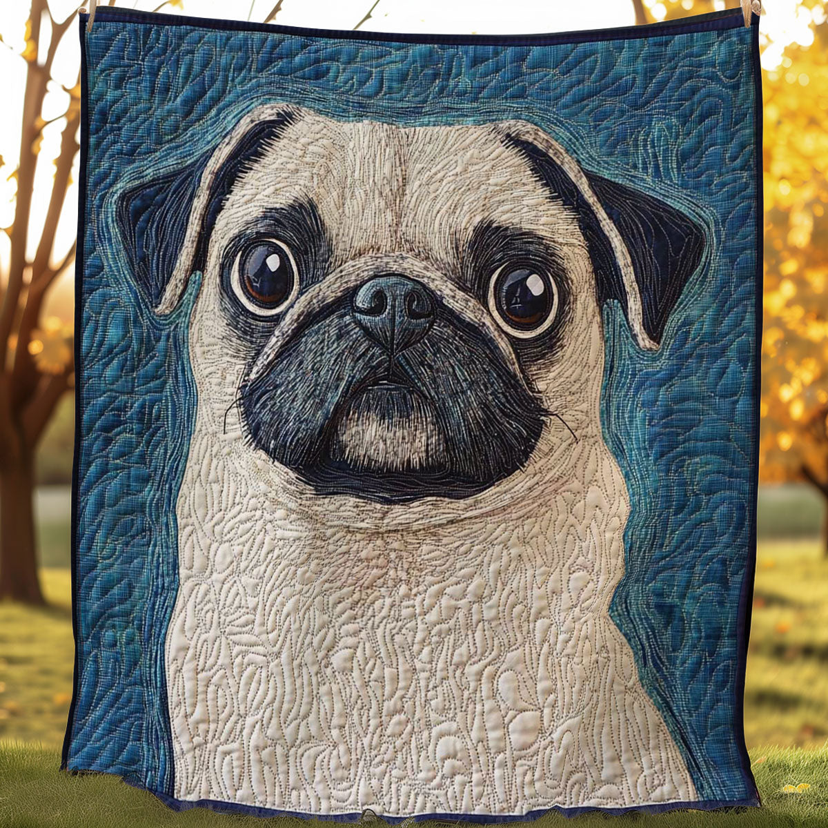 Charming Pug WN0508018CL Quilt