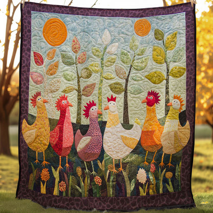 Cheerful Chicks WN0508012CL Quilt