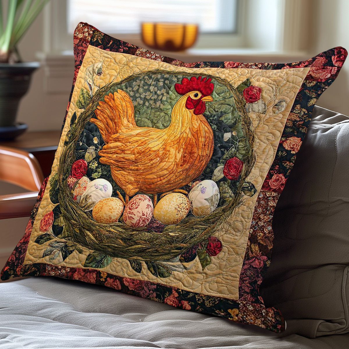 Chick & Egg Haven WN0208061CL Quilt Pillow Case