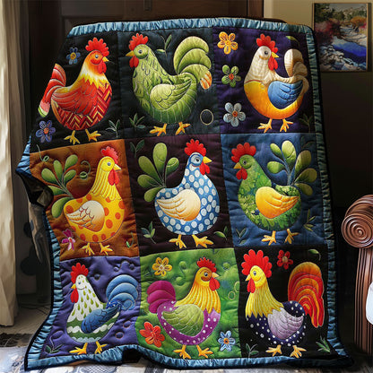 Chicken Chickens WM2907002CL Quilt